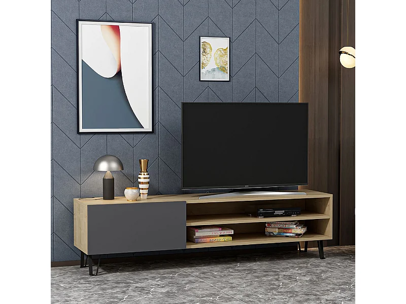 TV-meubel BLISS- lichte natuurlijke kleur, 47x160x37,4