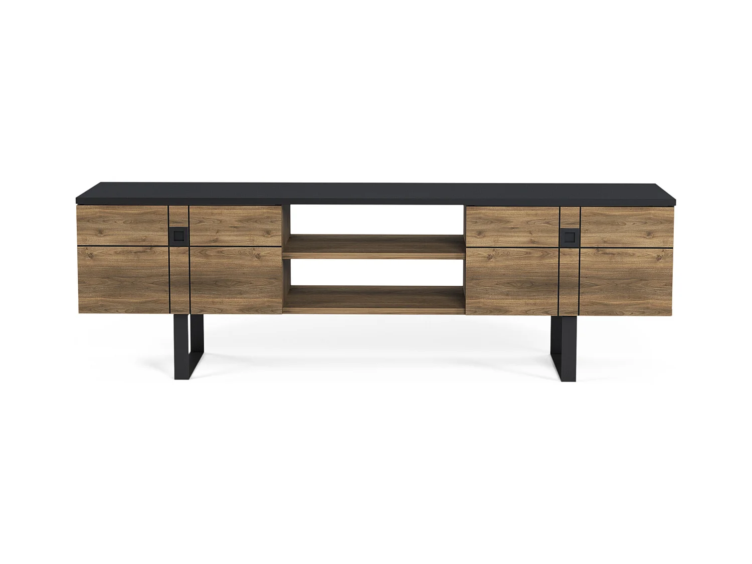 Meuble TV PAULO- marron, 51x160x35