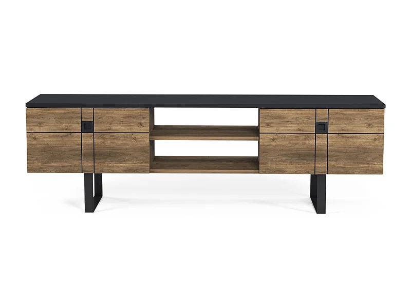 Meuble TV PAULO- marron, 51x160x35