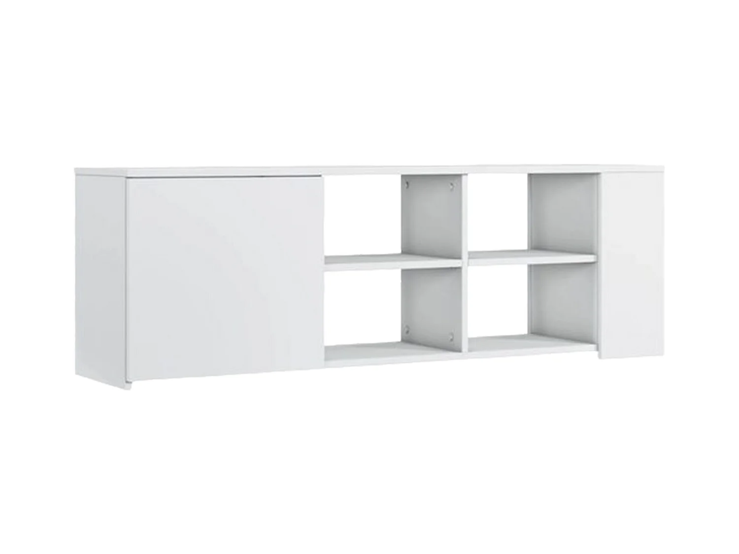 Meuble TV PIRAMIDE- blanc, 45x150x35