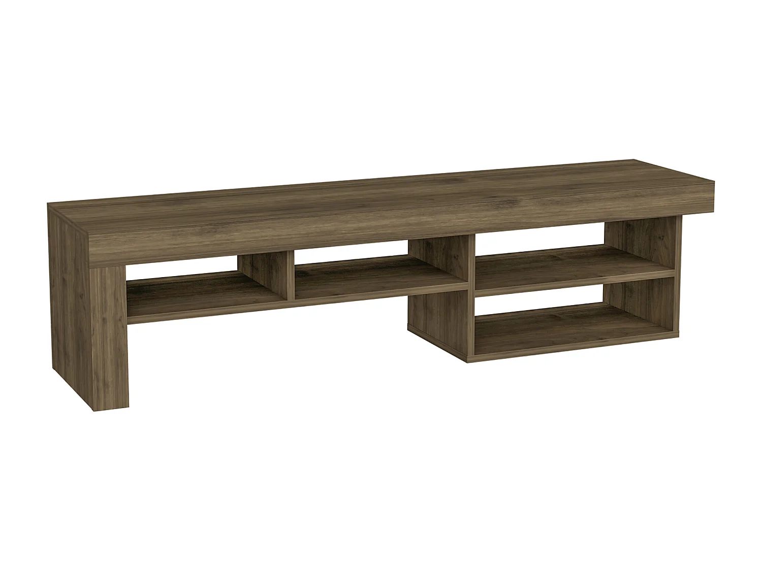 Szafka RTV HESTIA - orzech - orzech, 40x160x38