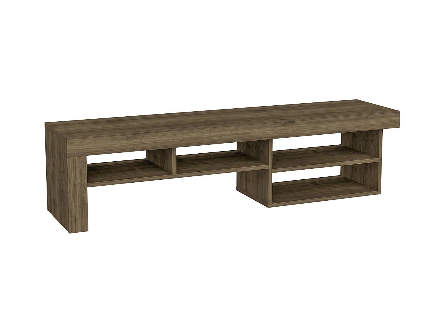 Meuble TV HESTIA - noyer - noyer, 40x160x38