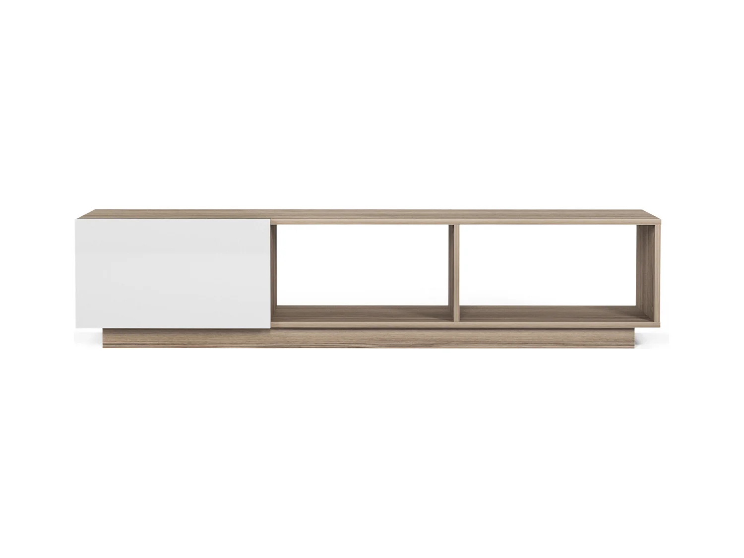 Meuble TV LEPANDO- marron, 42x180x37