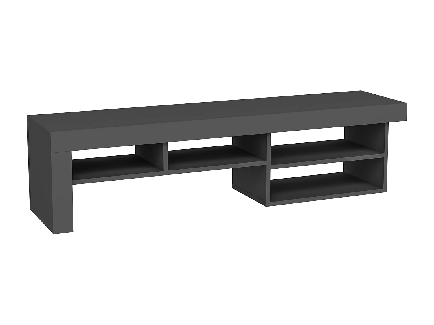 Tv-meubel HESTIA- antracietgrijs, 40x160x38