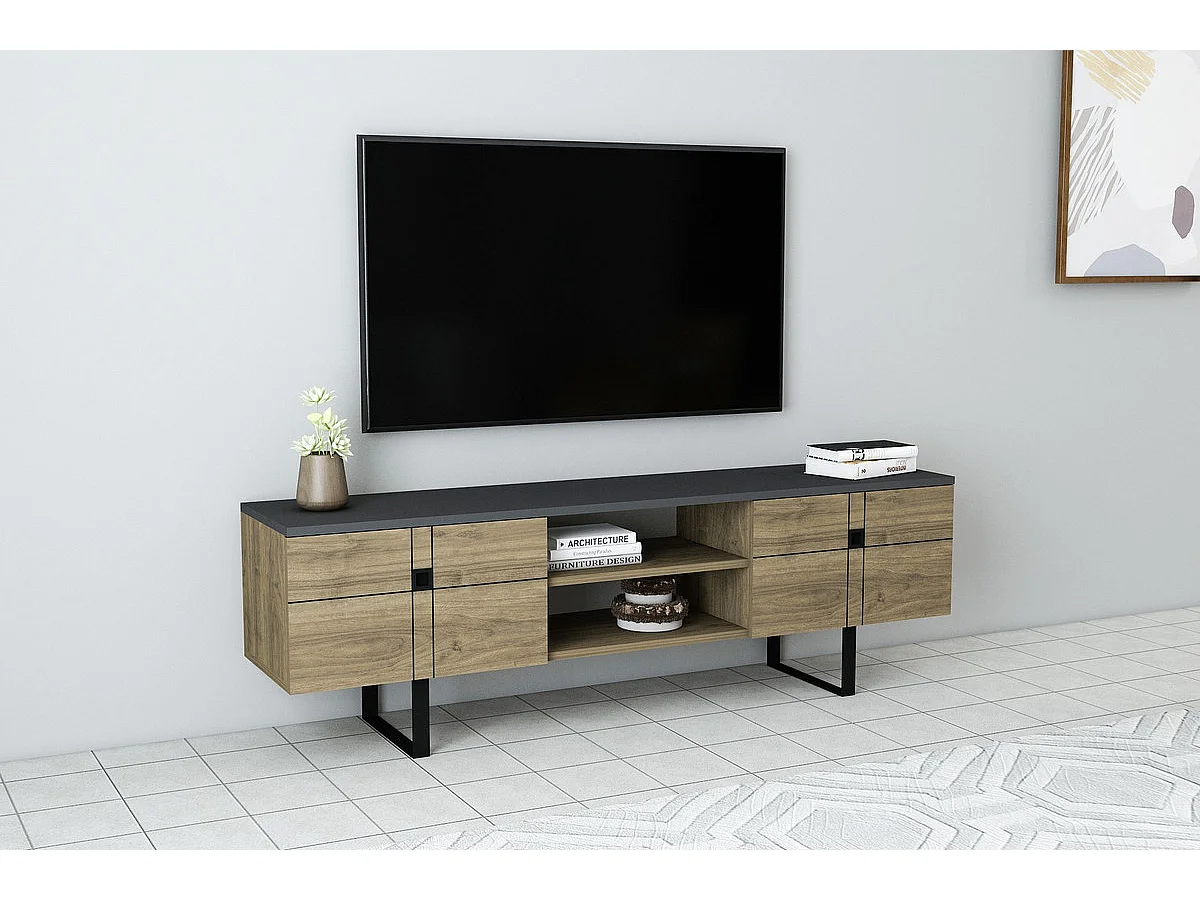 TV-meubel ZEUS-Donker eiken, 50x160x35