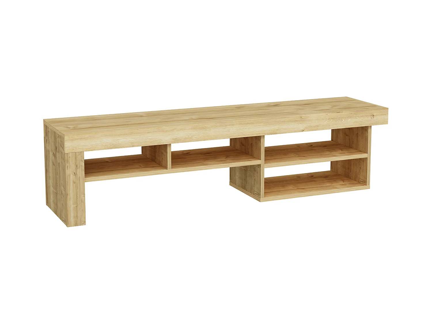 Meuble TV HESTIA - chêne - chêne, 40x160x38