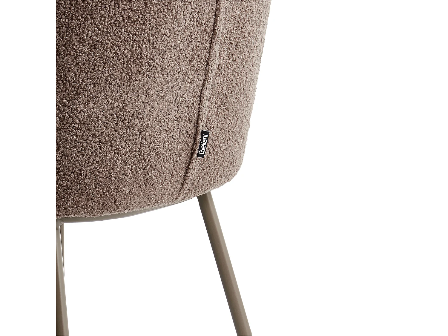 Set di 2 sedie da pranzo MINA II Bouclé Marrone chiaro