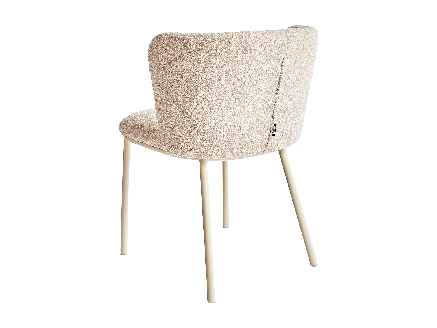 Set di 2 sedie da pranzo MINA II Bouclé Beige chiaro