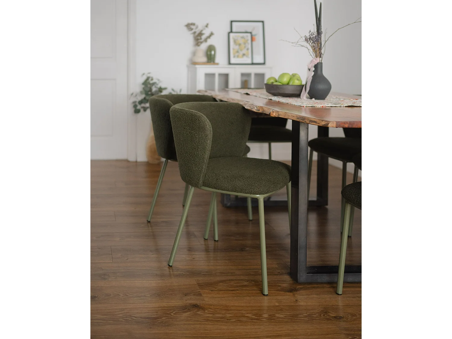 Set di 2 sedie da pranzo MINA II Verde scuro