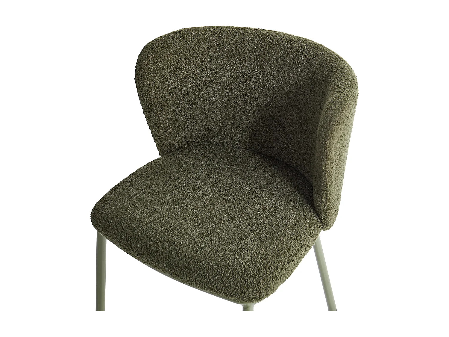 Lot de 2 chaises de salle à manger MINA II Vert foncé