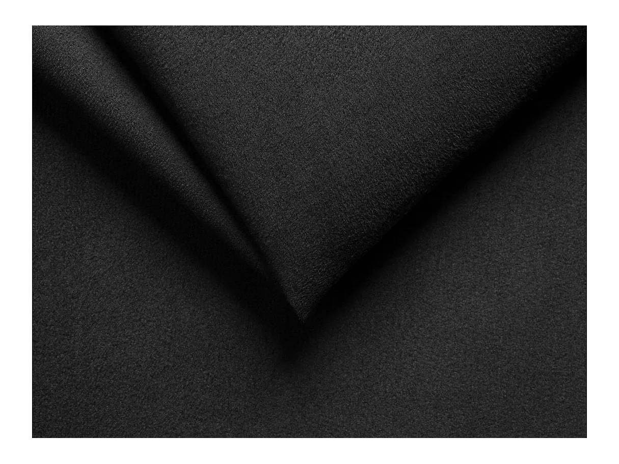 Canapé d'angle convertible 4 places avec coffre en simili cuir noir