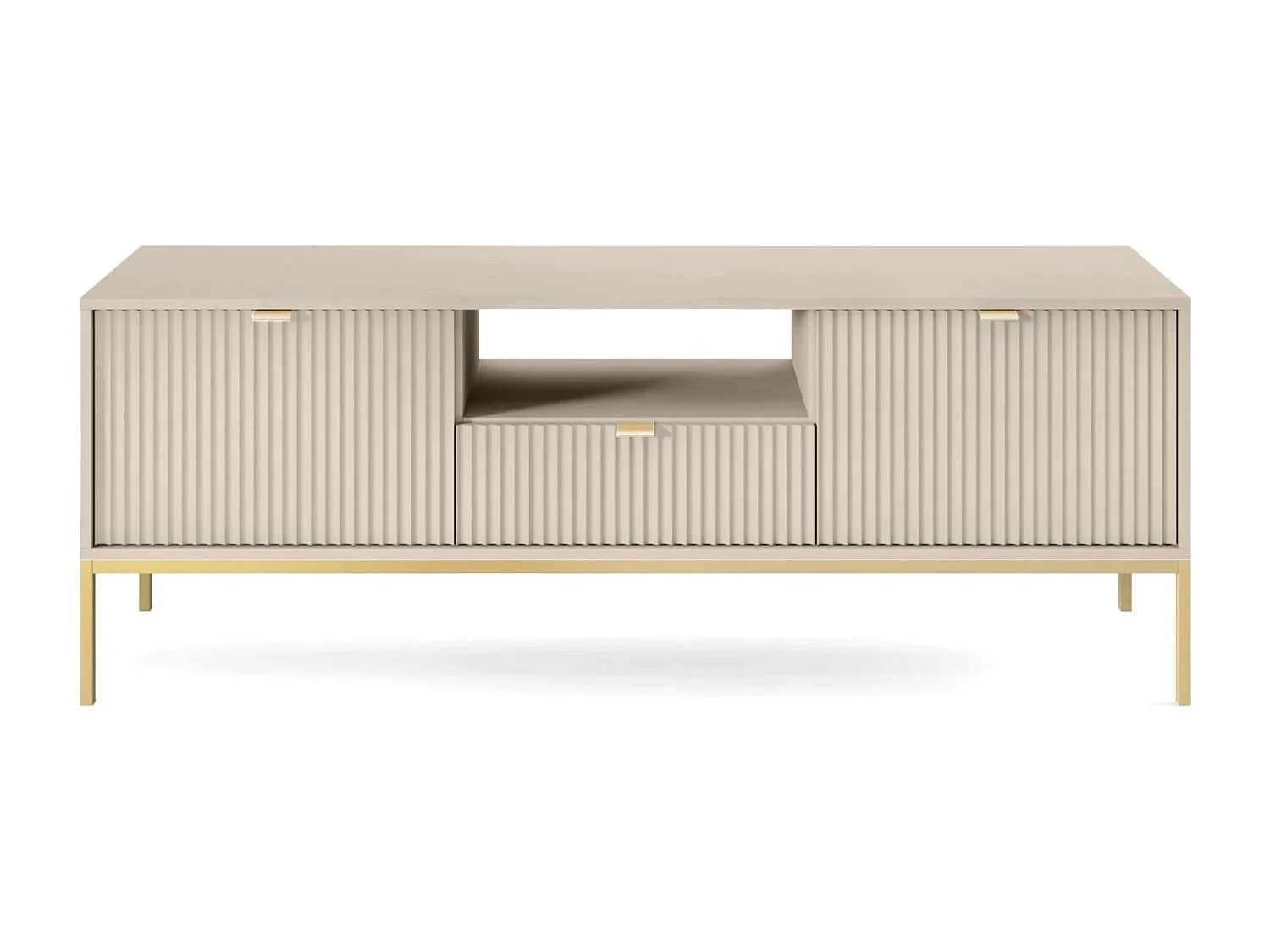 Meuble TV avec tiroir – 154 cm – beige – VELLORE