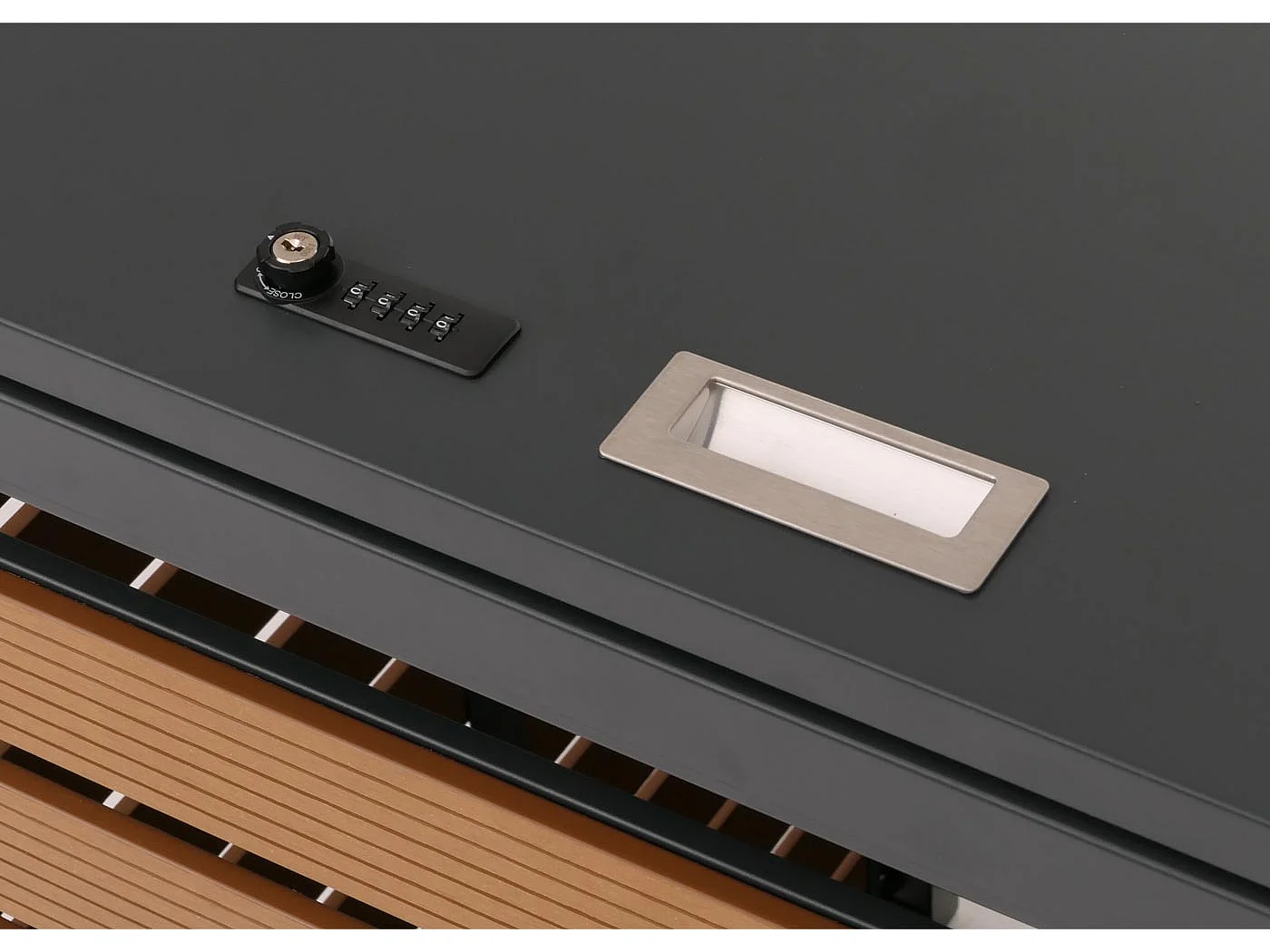 Pojemnik MCW-K14 (4 sztuki),  teak look