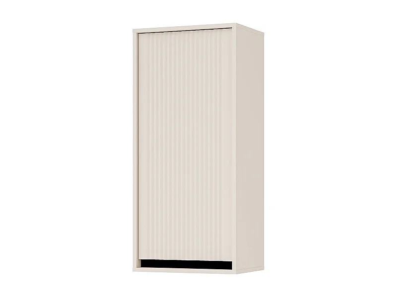 Wandkast met geribbelde voorkant - 46 cm - Beige - OSAKA