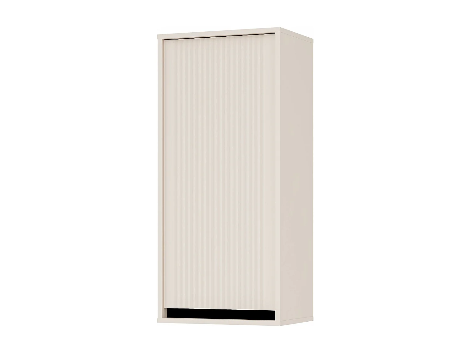 Meuble suspendu avec façade striée - 46 cm - Beige - OSAKA