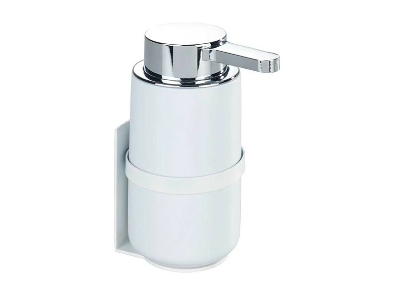 Distributeur de savon liquide mural en céramique "Woya" - Blanc - 250 ml