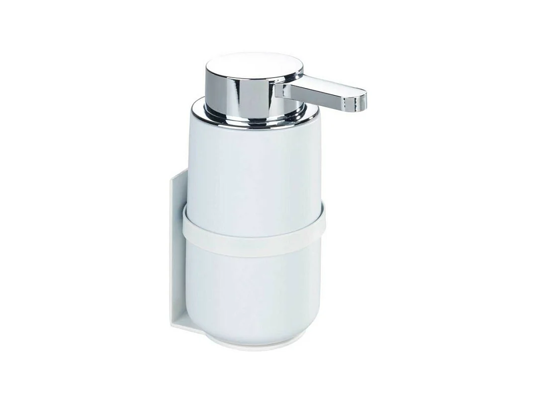 Distributeur de savon liquide mural en céramique "Woya" - Blanc - 250 ml