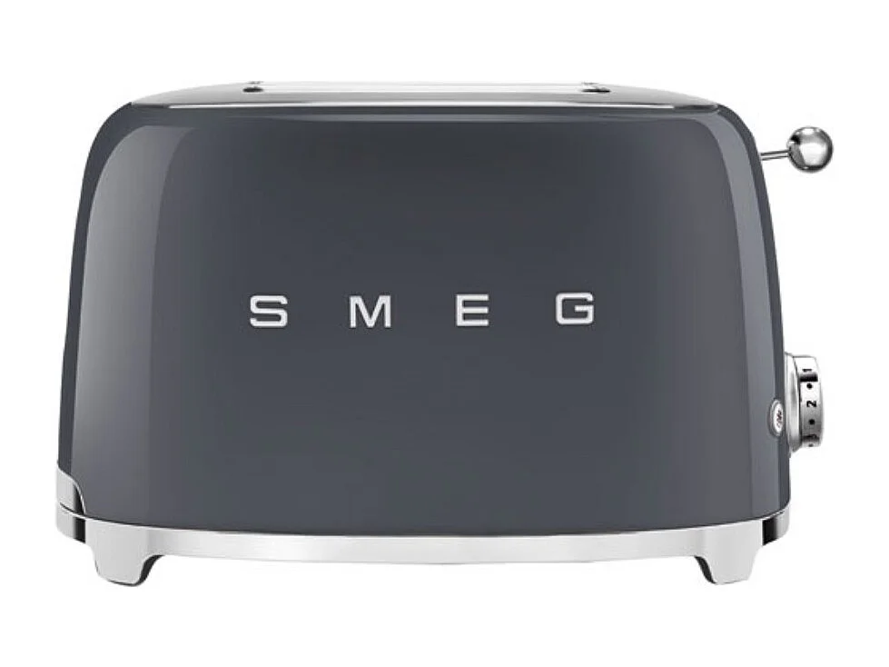 Smeg Grille-pain 2 fentes 950w gris ardoise - TSF01GREU