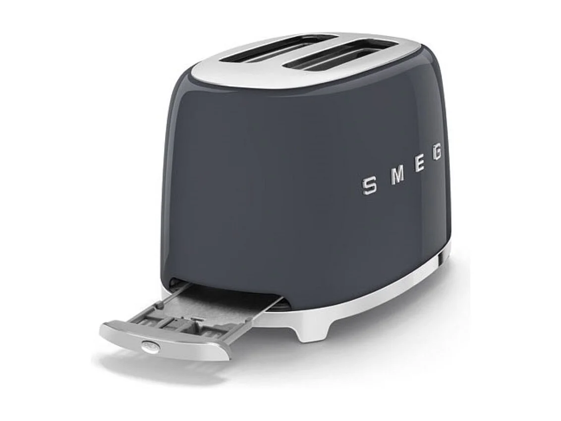 Smeg Grille-pain 2 fentes 950w gris ardoise - TSF01GREU