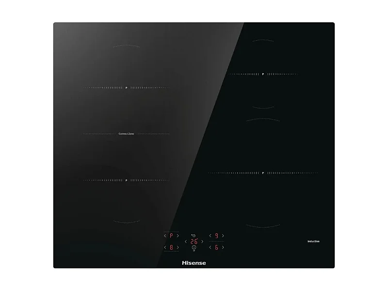 Hisense Table de cuisson induction 60cm 4 feux 7200w noir - HI621FM