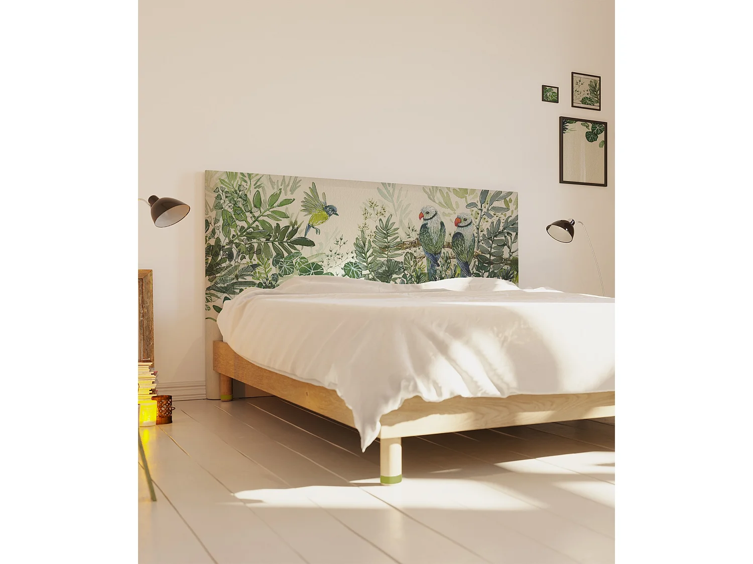 BELLECOUR LITERIE | Tête de lit déhoussable LES INSEPARABLES 160x110 cm