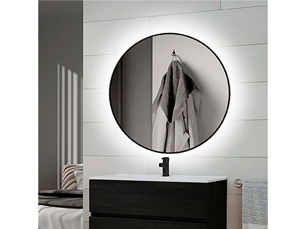 Miroir avec éclairage décoratif à led Zeus