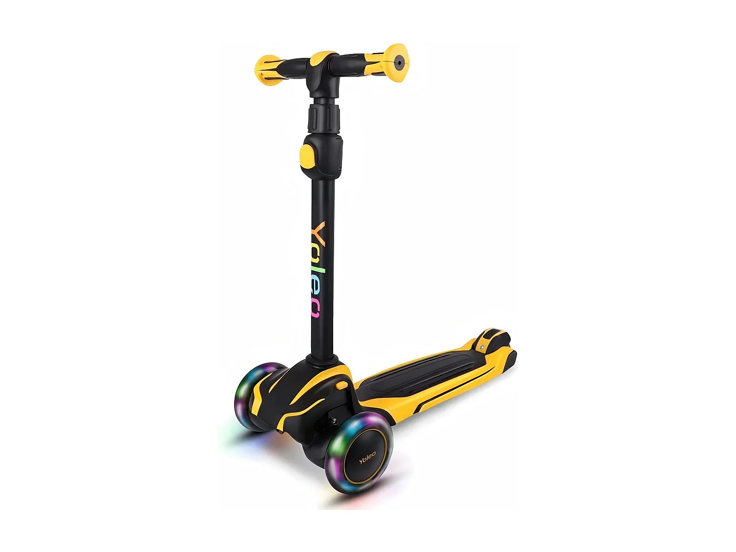 Kinderstep met LED-verlichte wielen, driewieler-scooter, in hoogte verstelbaar, voor kinderen van 3-12 jaar, Max. 50 kg