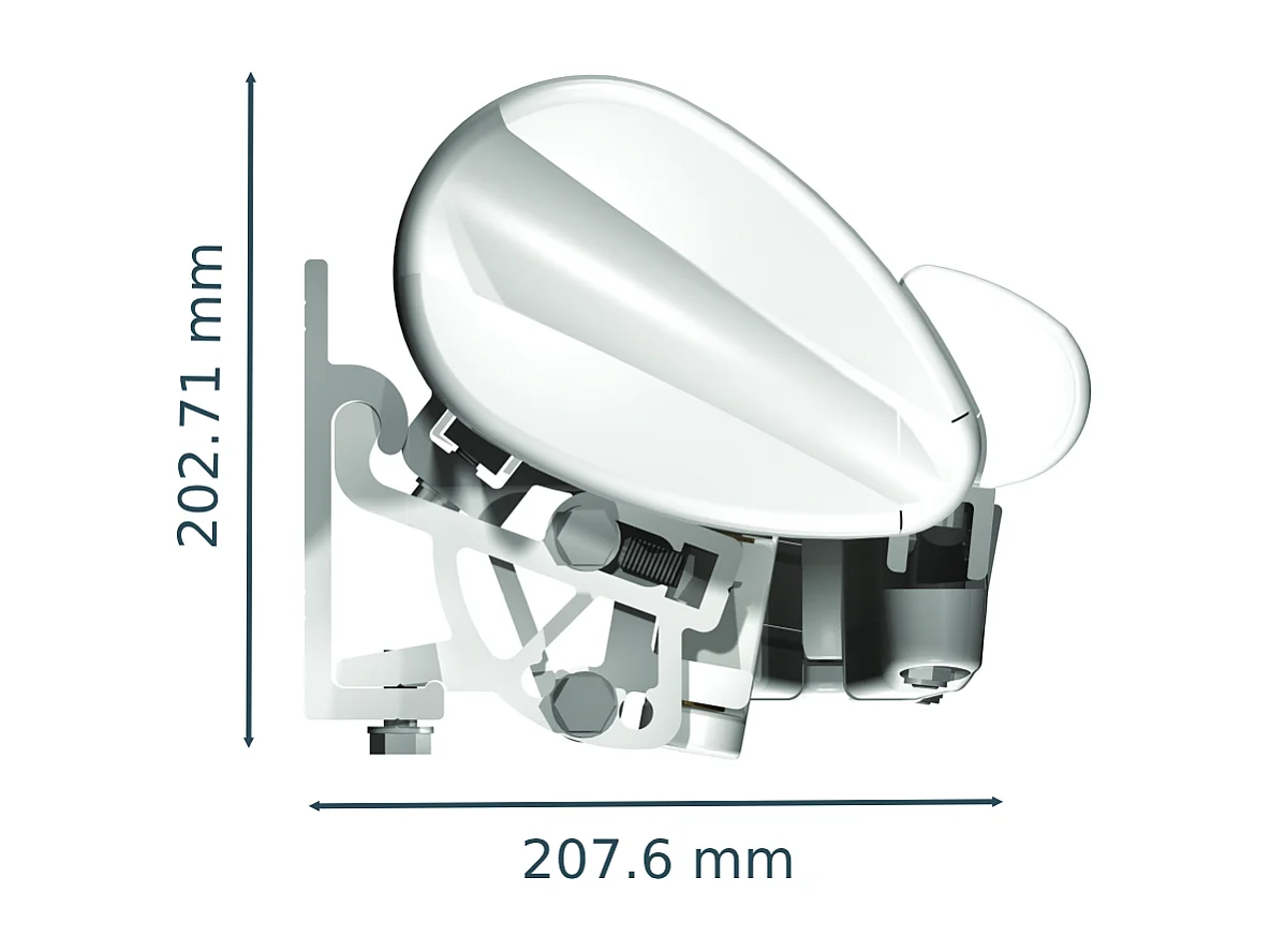 Store banne semi-coffre SARARI 3,00x2,00m (Manuelle - Ecru - Blanc)