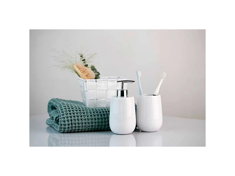 Distributeur de savon en céramique "Malta" - Blanc - 290 ml