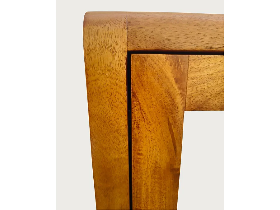 Palo - Colonne à suspendre avec miroir en bois massif de manguier