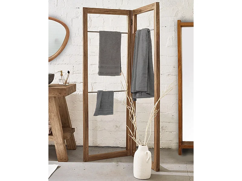 Elevéa - Porte serviette pliable en bois massif de manguier