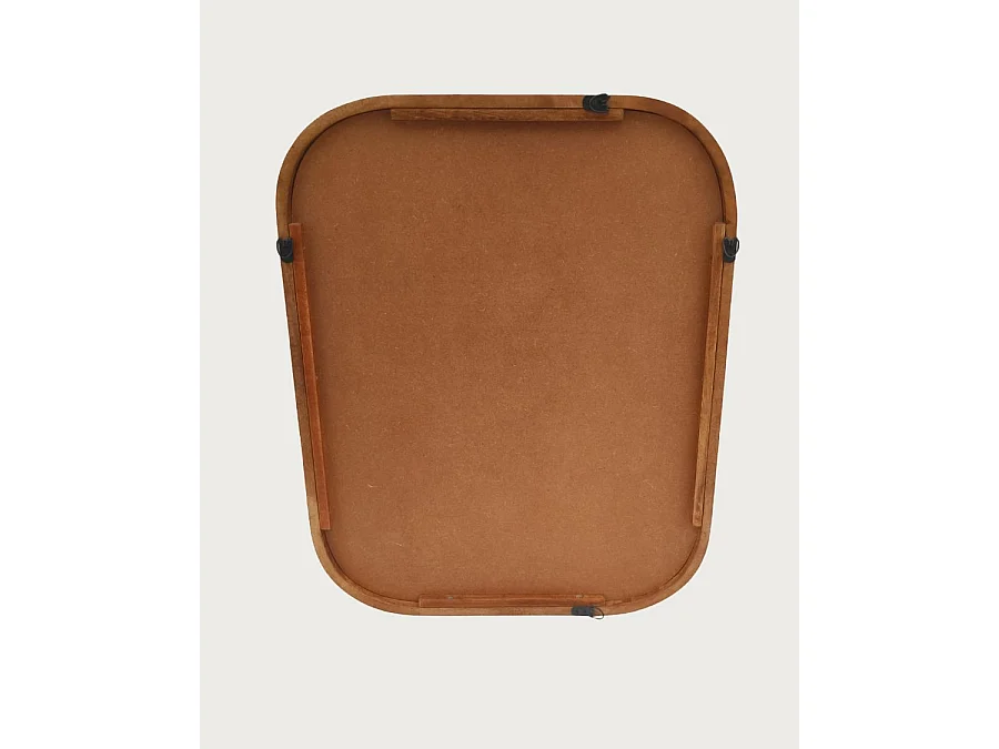 Ligno - Miroir mural salle de bain en bois massif de manguier