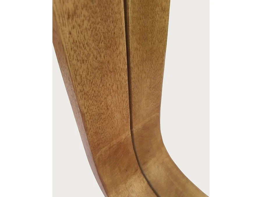 Ligno - Miroir mural salle de bain en bois massif de manguier