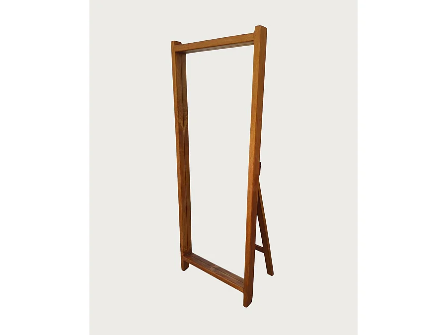Vivo - Miroir sur pied en bois massif de manguier