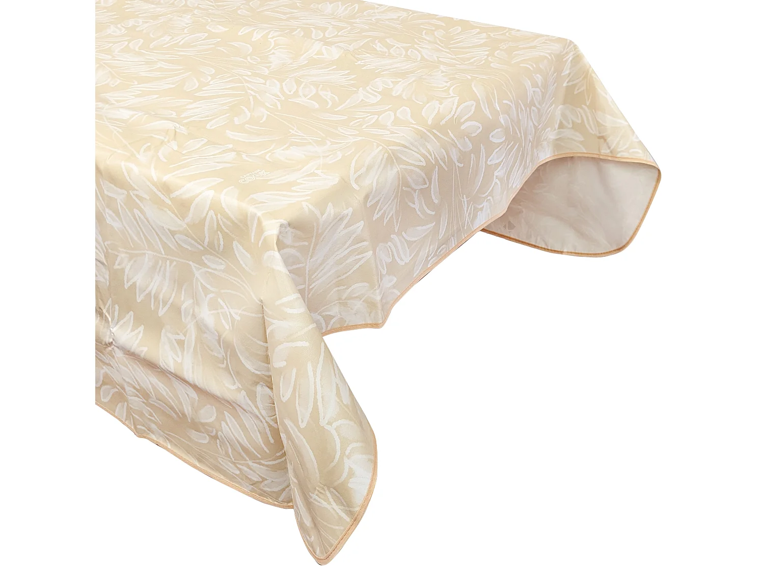 Nappe rectangulaire 130x160 cm antitaches VERDURE jaune sable