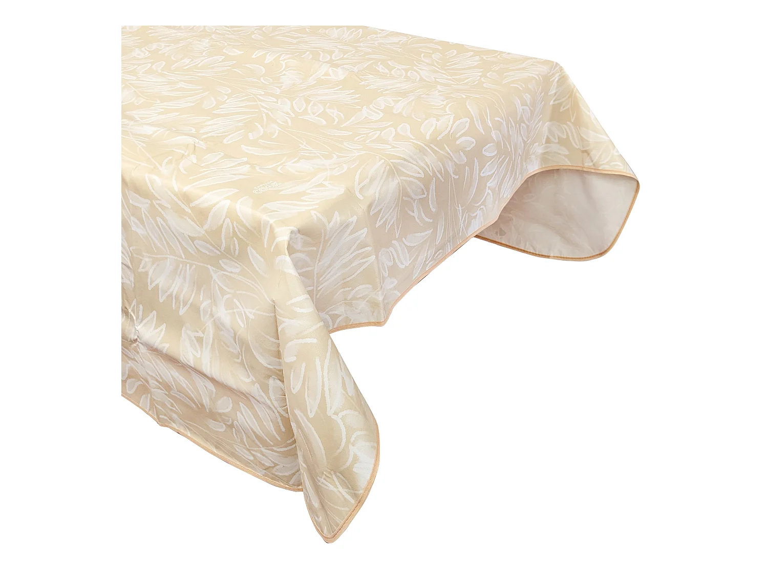 Nappe rectangulaire 130x160 cm antitaches VERDURE jaune sable