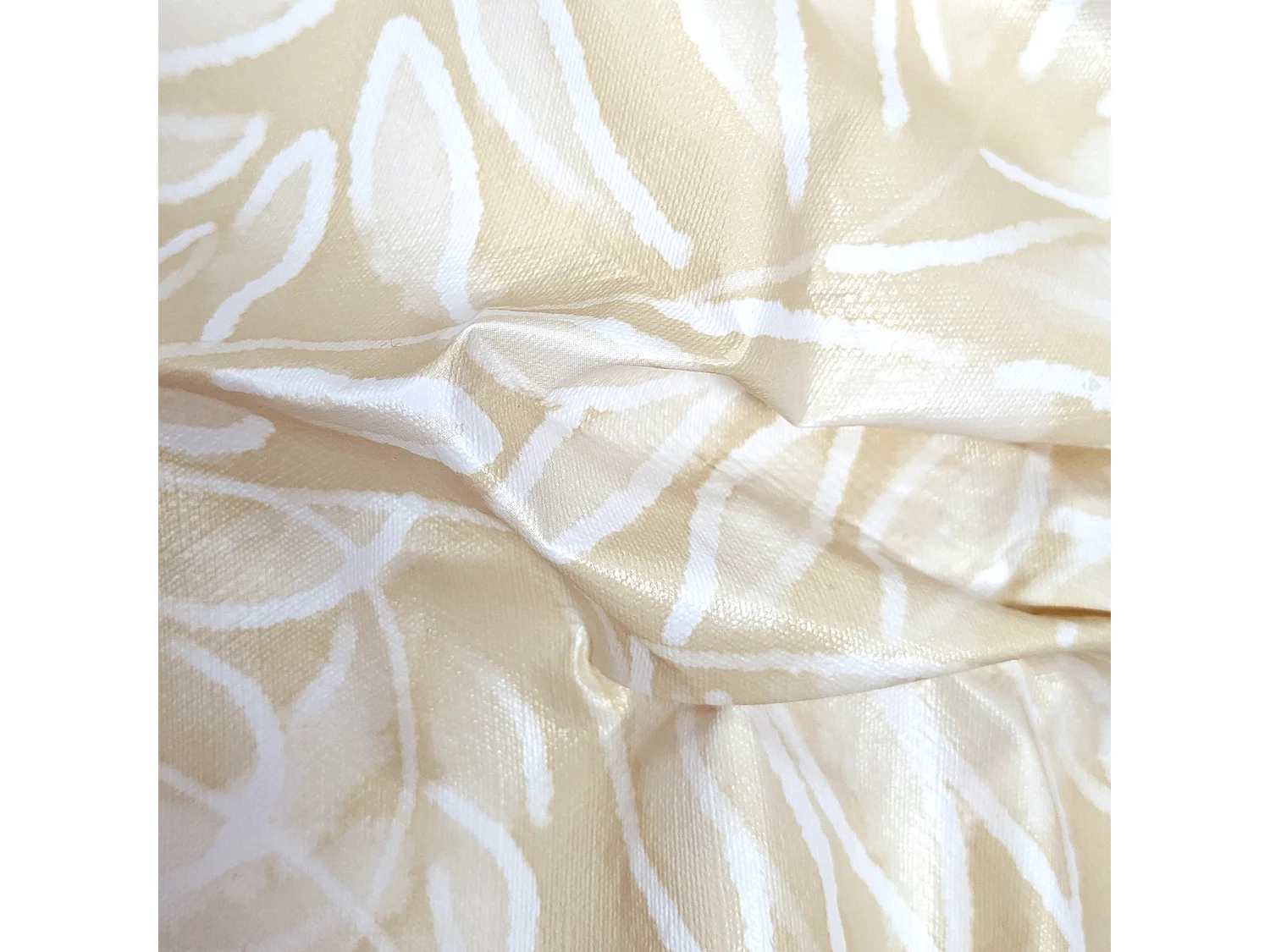 Nappe rectangulaire 130x160 cm antitaches VERDURE jaune sable