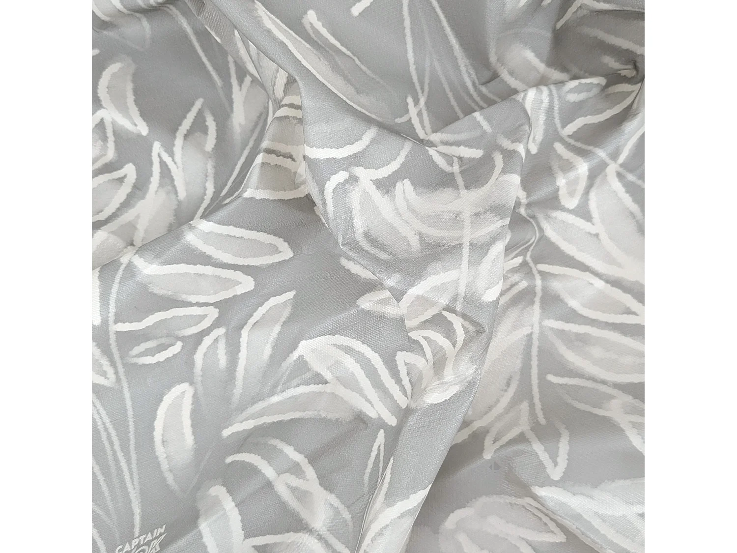 Nappe rectangulaire 140x180 cm antitaches VERDURE gris