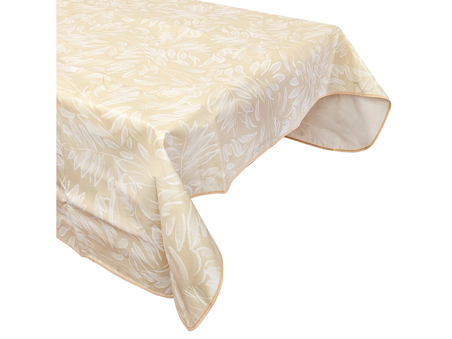 Nappe rectangulaire 140x220 cm antitaches VERDURE jaune sable