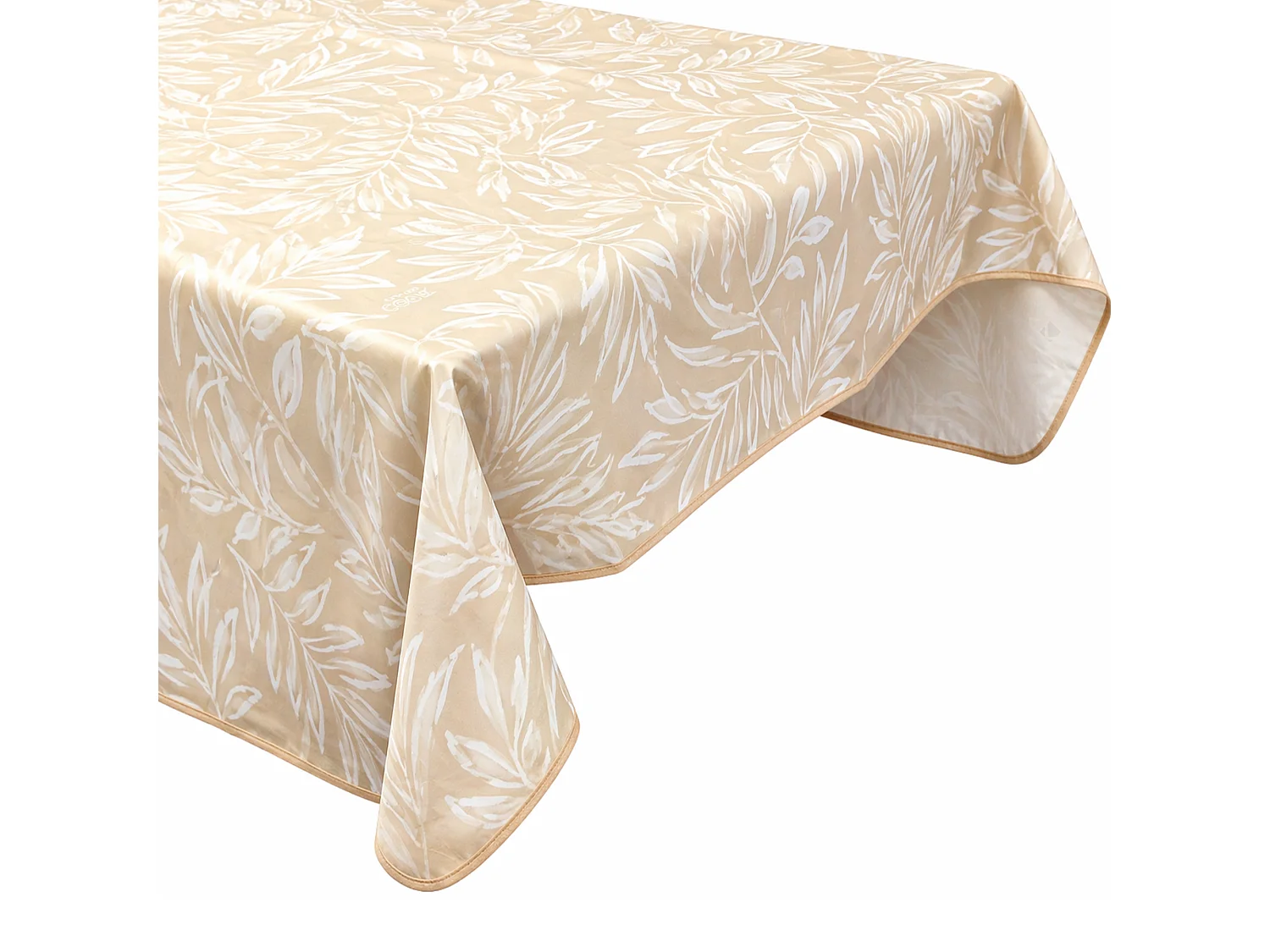 Nappe rectangulaire 140x180 cm antitaches VERDURE jaune sable
