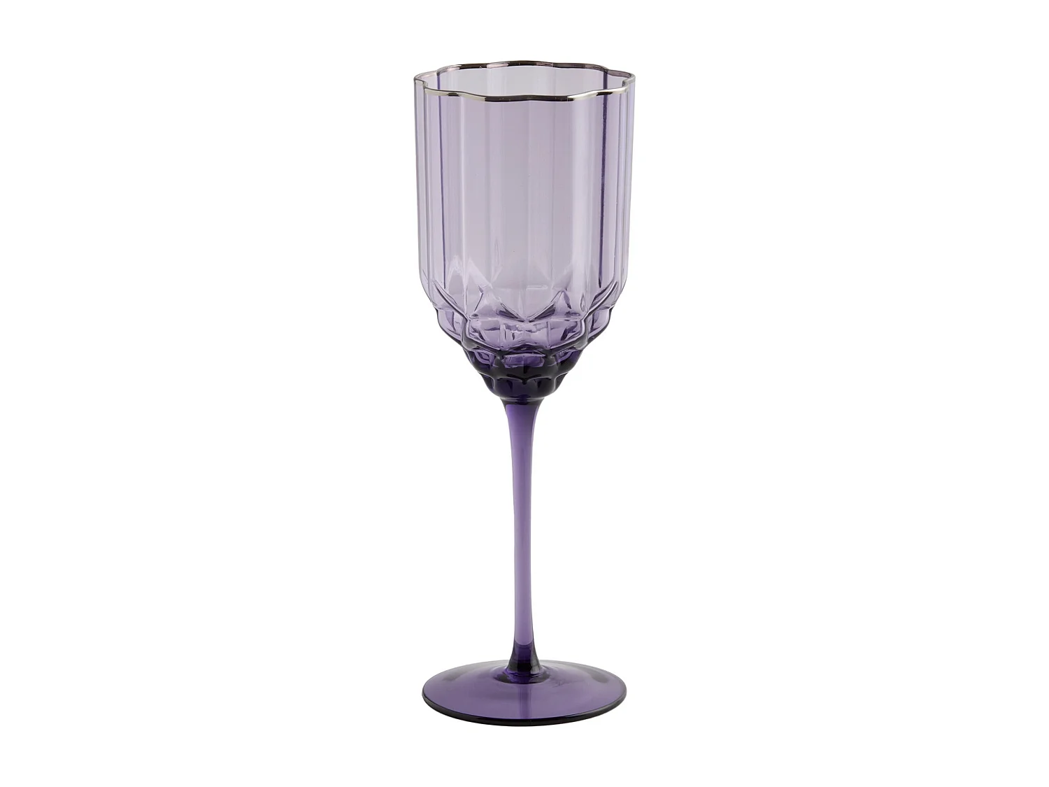 Verre À Vin Flavia Violet Moyen 24 x 8 x 7.8 x 8.2