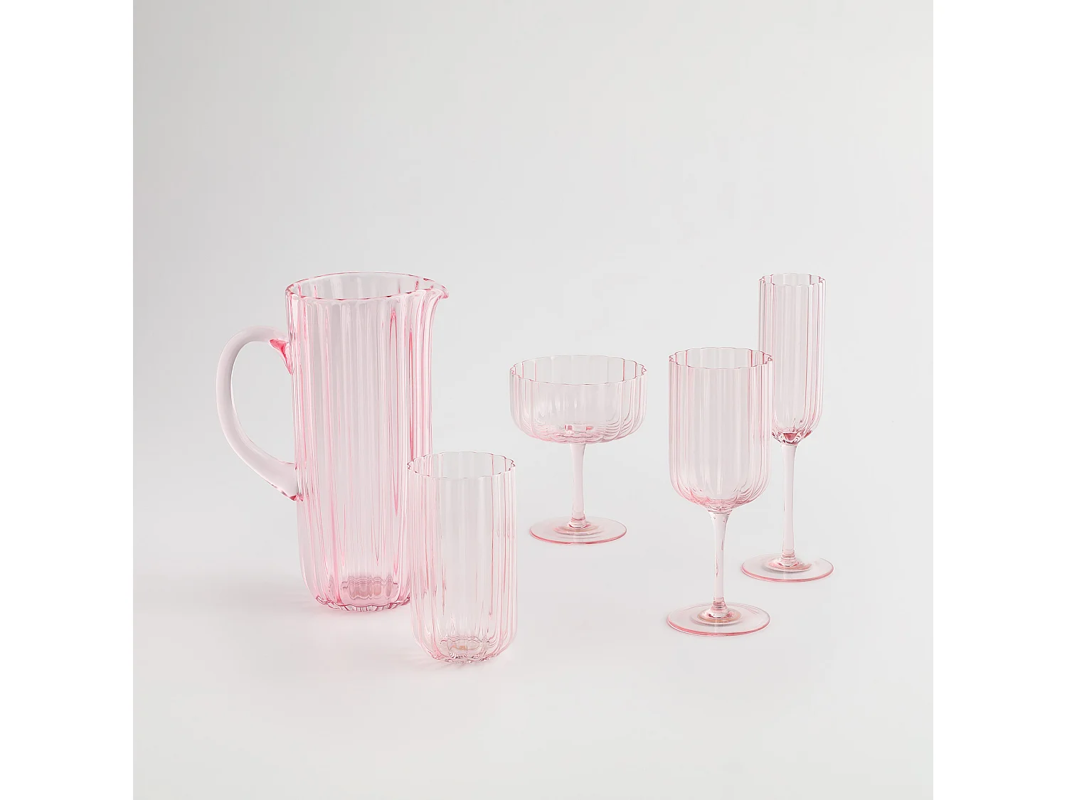 Verre À Vin Vittoria Rose Pâle 20 x 7.5