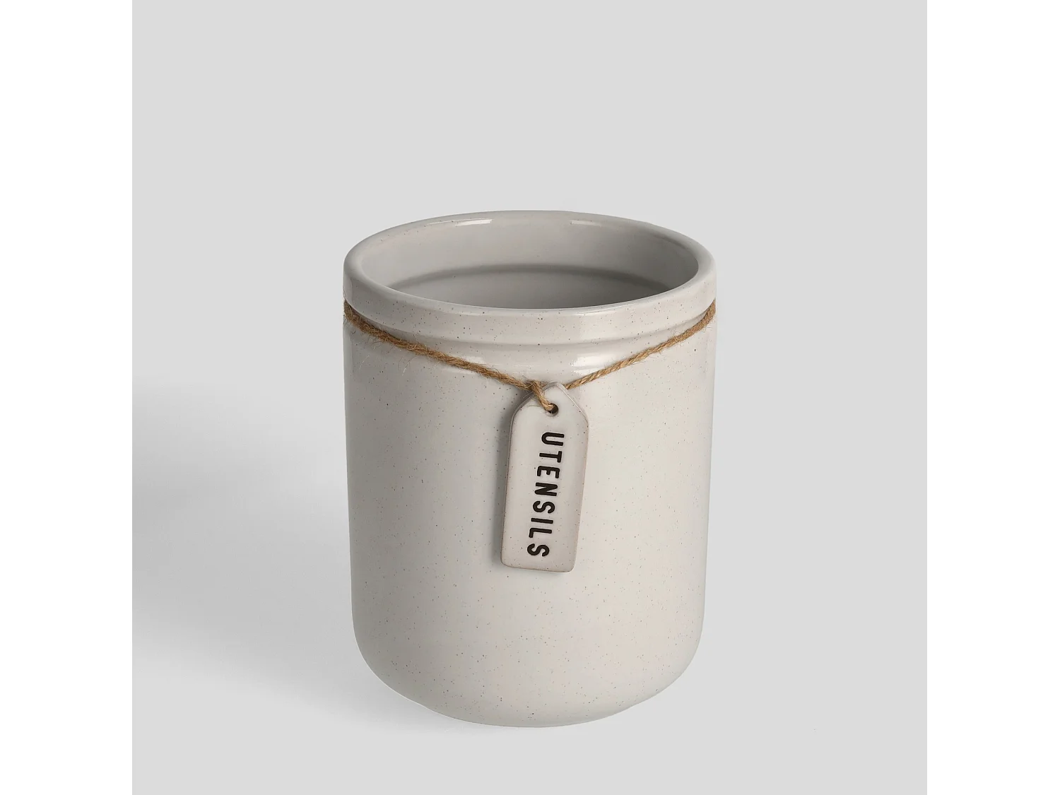 porte-ustensiles Malani gris clair 15.7 x 13.2 x 13.2