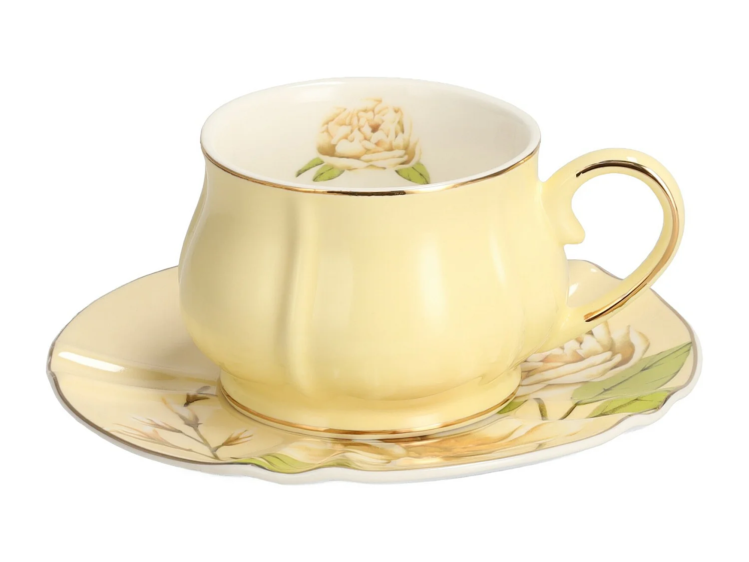 Tasse Avec Soucoupe Fenilla Moyen Multicolore 6 x 14.8