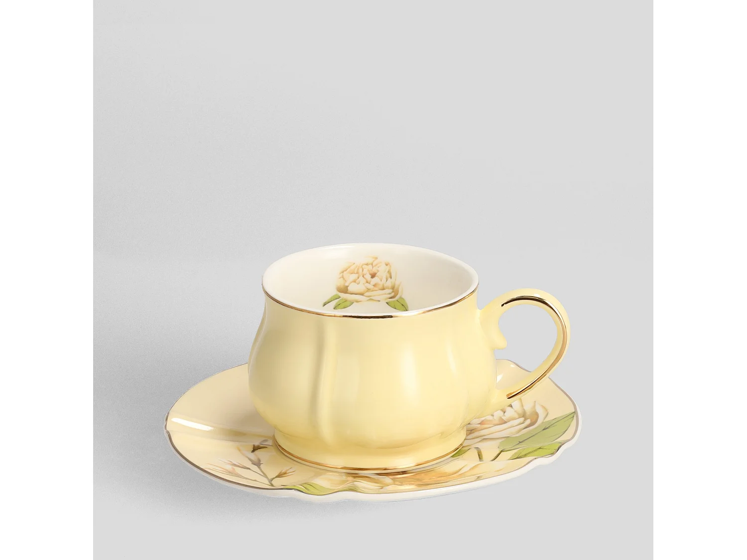 Tasse Avec Soucoupe Fenilla Moyen Multicolore 6 x 14.8