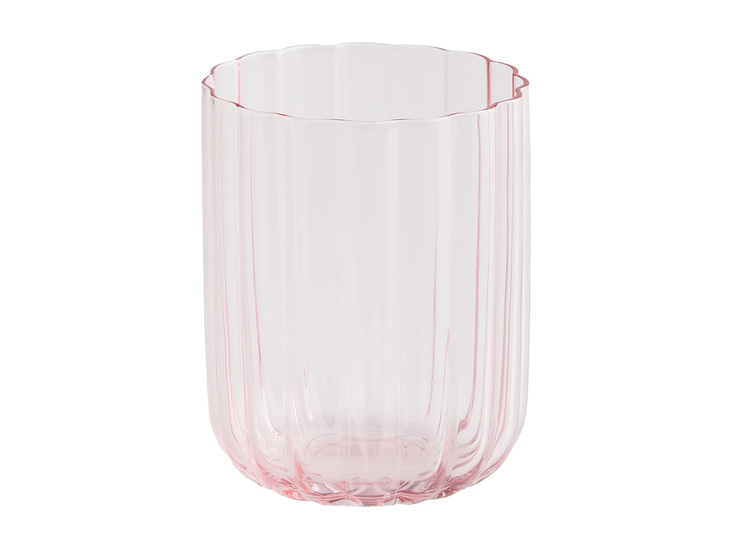 Verre Vittoria rose pâle 10 x 8.2