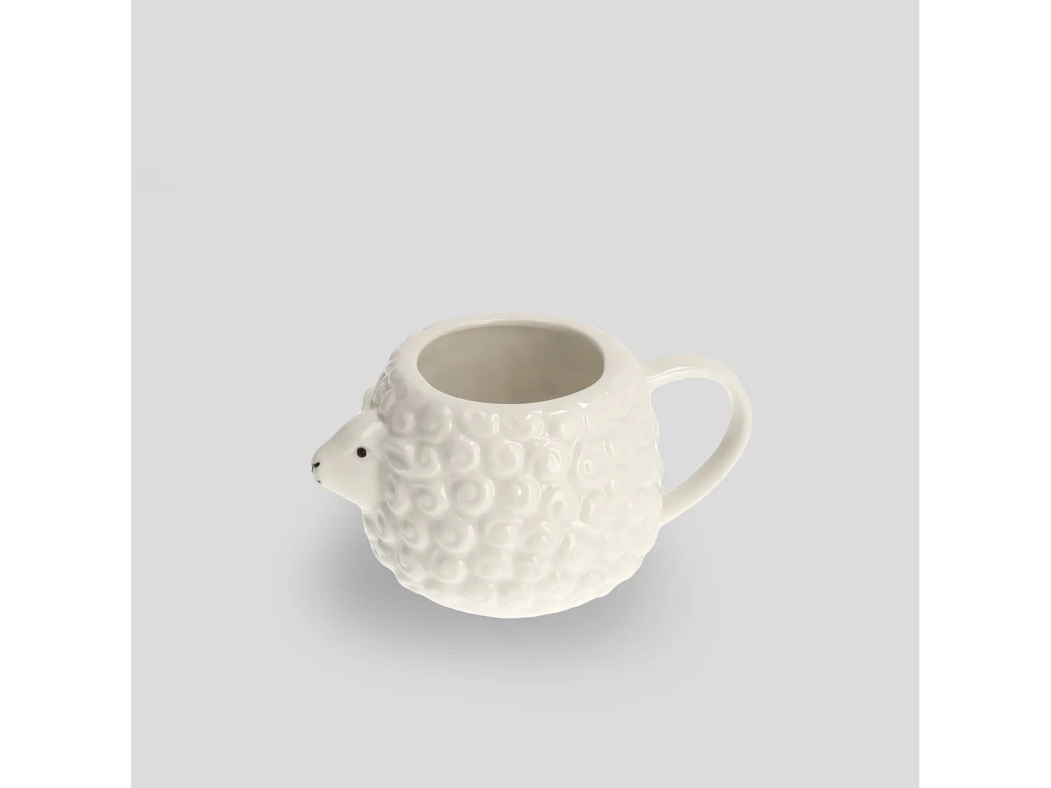 Becher Lamb mittelweiß 8.5 x 15.5 x 10