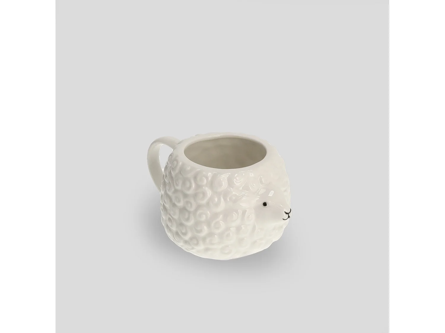 Becher Lamb mittelweiß 8.5 x 15.5 x 10