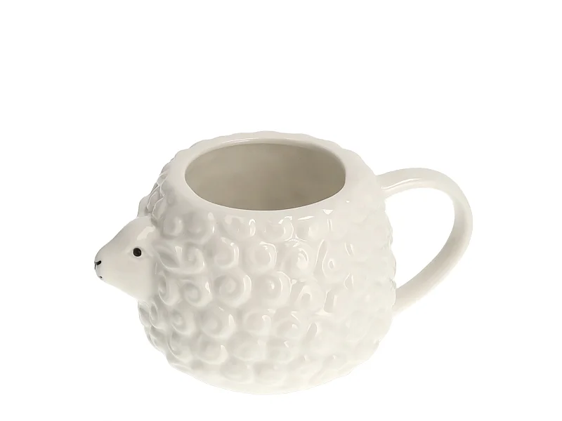 Becher Lamb mittelweiß 8.5 x 15.5 x 10