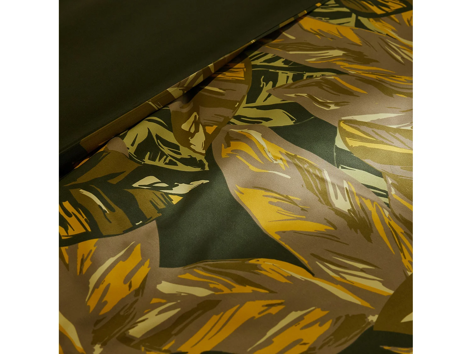 Mikrofaser-Bettwäsche Clovari dunkelgrün 200x220